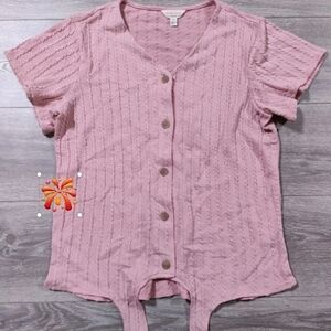 Weatherproof Women's Mauve Button-Down Shirt